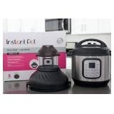 Instant Pot - 8 Quart Duo Crisp 11-in-1 Electric Pressure Cooker with Air Fryer - Stainless Steel/Silver