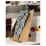 HOMCOM Artificial Snow Flocked Christmas Tree