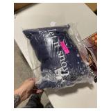 Let It Snow - Blue 14x20 Throw Pillow by OBC