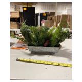 18in Holiday Winter Cedar Pine Table Christmas Arrangement - 18