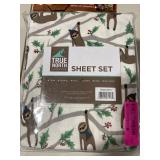True North Cotton Flannel 4-Piece Queen Sheet Set Bedding