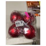 Vickerman 6 in. Matte Ball Ornament - Set of 4