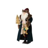 SULLIVAN INC 28 in. H Multi-Color Polyester Holiday Vintage Santa Figurine
