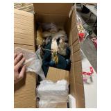 SULLIVAN INC 28 in. H Multi-Color Polyester Holiday Vintage Santa Figurine