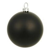 Black 6-inch Matte Ball Ornament (Pack of 4)