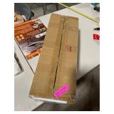 HOMCOM 2 Piece Artificial Pine Tree White Light Pre-Lit Holiday Home Christmas Cordless Decoration with Stakes, Green