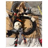 National Tree Company 24in Halloween Skeleton Wreath