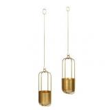 Kate and Laurel Nobrey Metal Hanging Planter Set - 2 Piece Retail:$97.99