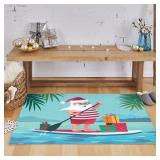 Mohawk Prismatic Paddleboard Santa Area Rug