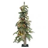 Regency Winter Frost Alpine Tree Prelit Multi Color Bulbs 3