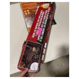 Alpine Corporation 65in H Indoor/Outdoor Pre-Lit Silver Foil Christmas Tree with Yard Stake and 360 LED Lights Retail:$194.99