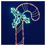 35 LED Light 17-inch x 11-inch Candy Cane Window Decor