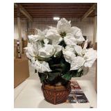 Poinsettia Artificial Arrangement in Decorative Planter Retail:$129.99