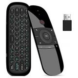 W1 Universal TV Remote Air Mouse, Wireless Keyboard Fly Mouse 2.4GHz Connection Air Remote Keyboard Mouse for Android TV Box/PC/Smart TV/Projector/HTPC/All-in-one PC/TV