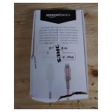 Amazon Basics Nylon Braided USB-C to Lightning Cable, MFi Certified iPhone Charger - Rose Gold, 6-Foot