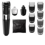 Philips Norelco Multigroomer All-in-One Trimmer Series 3000, 13 Piece Mens Grooming Kit, for Beard, Face, Nose, and Ear Hair Trimmer and Hair Clipper, NO Blade Oil Needed, MG3750/60