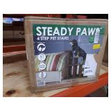 FurHaven Pet Stairs Steady Paws 4-Step Pet Stairs, Brown