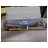 Amazonia Denton Patio Ottoman | Durable Outdoor and Indoor Furniture Made of Teak | Olefin Cushions, Light Brown