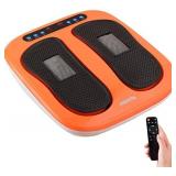 Foot Massager, Hoiltal Foot Massager Machine with Vibrating Plate and Remote Control, Electric Foot Massager with Rotating Acupressure for Neuropathy Pain Relief and Circulation(Orange)