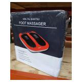 Foot Massager, Hoiltal Foot Massager Machine with Vibrating Plate and Remote Control, Electric Foot Massager with Rotating Acupressure for Neuropathy Pain Relief and Circulation(Orange)