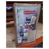 GC - Mark Feldstein - Sparkles Snowman Door Greeter w/ LED Lantern