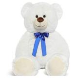 DOLDOA Giant Teddy Bear Soft Stuffed Animals Plush Big Bear Toy for Kids,Girlfriend 35.4 inch (White)