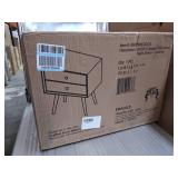 Mid-Century 2 Drawer Solid Wood Nightstand - Caramel