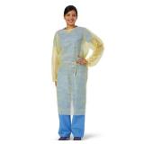MEDLINE DISPOSABLE SPP LIGHTWEIGHT COVER ISOLATION GOWNS WITH FULL BACK QTY. 100