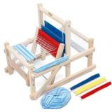 Lavievert Wooden Multi-Craft Weaving Loom DIY Hand-Knitting Weaving Machine Intellectual Toys for Kids