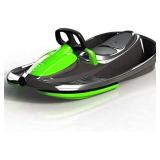 Gizmo Riders Stratos Snow Bobsled for Kids- 2 Person Steerable Snow Sled for Ages 3 and Up No Steering wheel