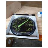 5267459 13.25 in. Indoor & Outdoor Glow-in-the-Dark Thermometer, Black