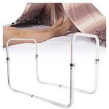 Frantie Blanket Lifter for Foot, Steel Adjustable Bed Sheet and Blanket Support for Holder Foot , Protector Bed Sheet Foot Leg Knee Surgery Recovery Bed Rail Accessories (20"- 28.5")