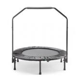 Marcy 40-Inch Trampoline Cardio Trainer, with Handrail, Black