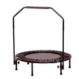 Marcy 40-Inch Trampoline Cardio Trainer, with Handrail, Black