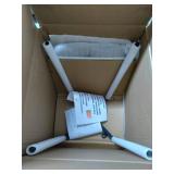 Armen Living Monte Dining Chair in Black Faux Leather and Black Powder Coat Finish,LCMOCHBLACK, Black