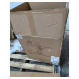 Armen Living Monte Dining Chair in Black Faux Leather and Black Powder Coat Finish,LCMOCHBLACK, Black