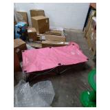 Regalo My Cot Portable Toddler Bed, Includes Fitted Sheet, Pink