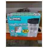 Heavy Duty 55 Gallon Trash Bags - (Large 50 Pack /w Ties) - 2 MIL Industrial Strength Plastic Drum Liners 38" x 58" Professional Black Garbage Bags for Construction, Contractors, Leaf, Yard