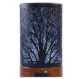 EQUSUPRO Essential Oil Diffuser 100ml Metal Aromatherapy Oil Diffuser Ultrasonic Cool Mist Diffuser with Waterless Auto Shut-Off Protection,7 Colors Changed LED for Home Office SPA Yoga (Tree)
