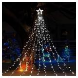 GIGALUMI Christmas Decorations Lights 344 LED Star Lights 8 Lighting Modes Outdoor Tree Decorations for Christmas Yard, Garden, New Year, Holiday, Wedding, Partyï¼Cold Whiteï¼