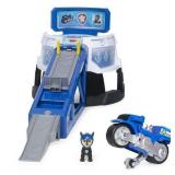Paw Patrol, Moto Pups Moto HQ Playset with Sounds and Exclusive Chase Figure and Motorcycle Vehicle