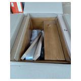 MCM 1 Drawer Solid Wood Nightstand - Caramel