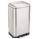 Amazon Basics 20 Liter / 5.3 Gallon Gallon Soft-Close Trash Can with Foot Ped...