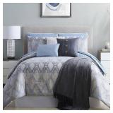 Pacific Coast Textiles 10 Piece Reversible Comforter & Coverlet Set