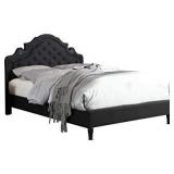 Footboard and SiderailsHomeLife Premiere Classics Platform Bed Cloth (Footboard, Slats and Siderail) - Full (Black Linen)