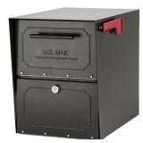 Architectural Mailboxes 620020RZ Oasis TriBolt Post Mount Locking Mailbox - Rubbed Bronze - Large