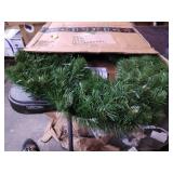 National Tree 24" North Valley Spruce Wreath with 50 Battery Operated Dual Led Lights
