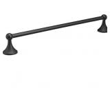 Amazon Basics Towel Bar - Standard, 18-Inch, Black
