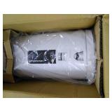 simplehuman 10 Liter / 2.6 Gallon Butterfly Lid Bathroom Step Trash Can, White Stainless Steel