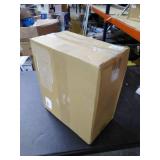 simplehuman 10 Liter / 2.6 Gallon Butterfly Lid Bathroom Step Trash Can, White Stainless Steel